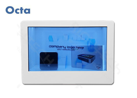 Κίνα 65» διαφανής τηλεοπτική προθήκη επίδειξης LCD με μετριασμένη επιτροπή γυαλιού SD την κάρτα προμηθευτής